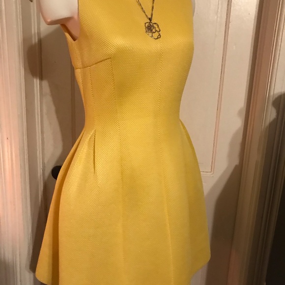 Calvin Klein casual yellow dress, size: 6 - Picture 10 of 17